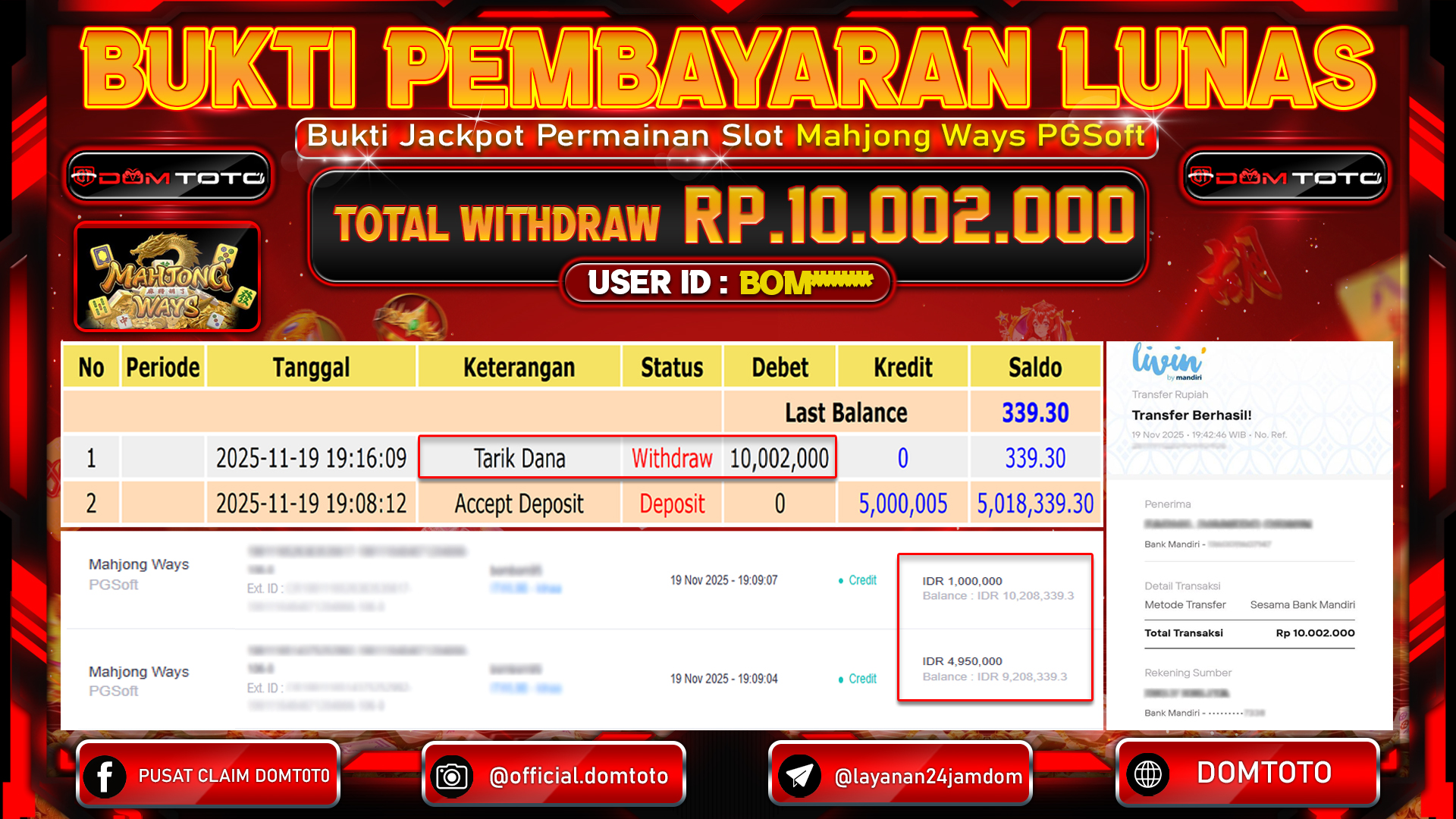 JACKPOT SLOT 5000X Mania Slot Mania 19 NOVEMBER 2025